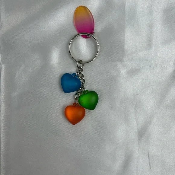 Keychain Multicolor Heart Key Holder - Picture 6 of 9